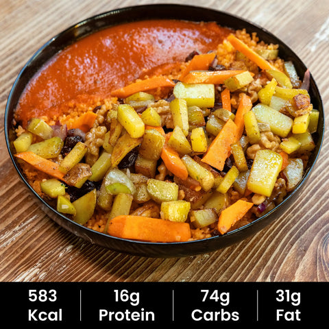 13. Bulgur mit Kartoffeln und Tomatensoße