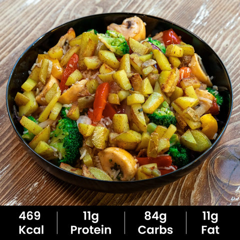 2. Gemüsepfanne Vegetarisch mit Reis